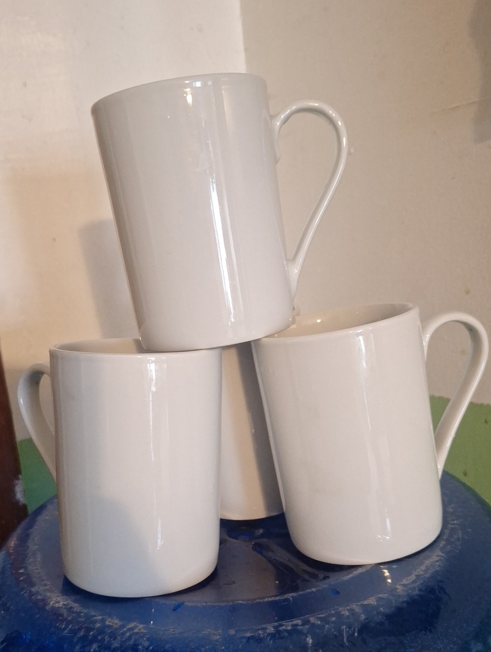 Gallery White Ceramic Mugs - Set of 4